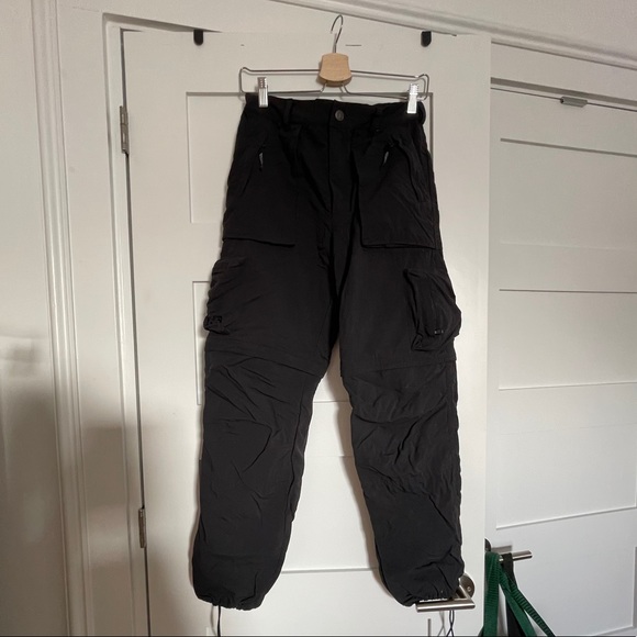 Black Outdoor Trackpants - Picture 2 of 7